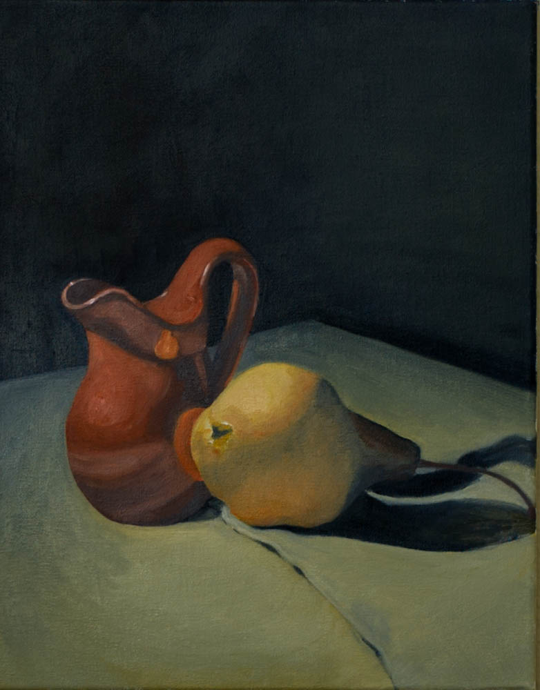 Pear, Pitcher, and Scarf