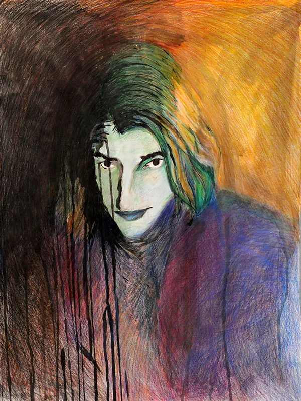 Mixed Media Self Portrait