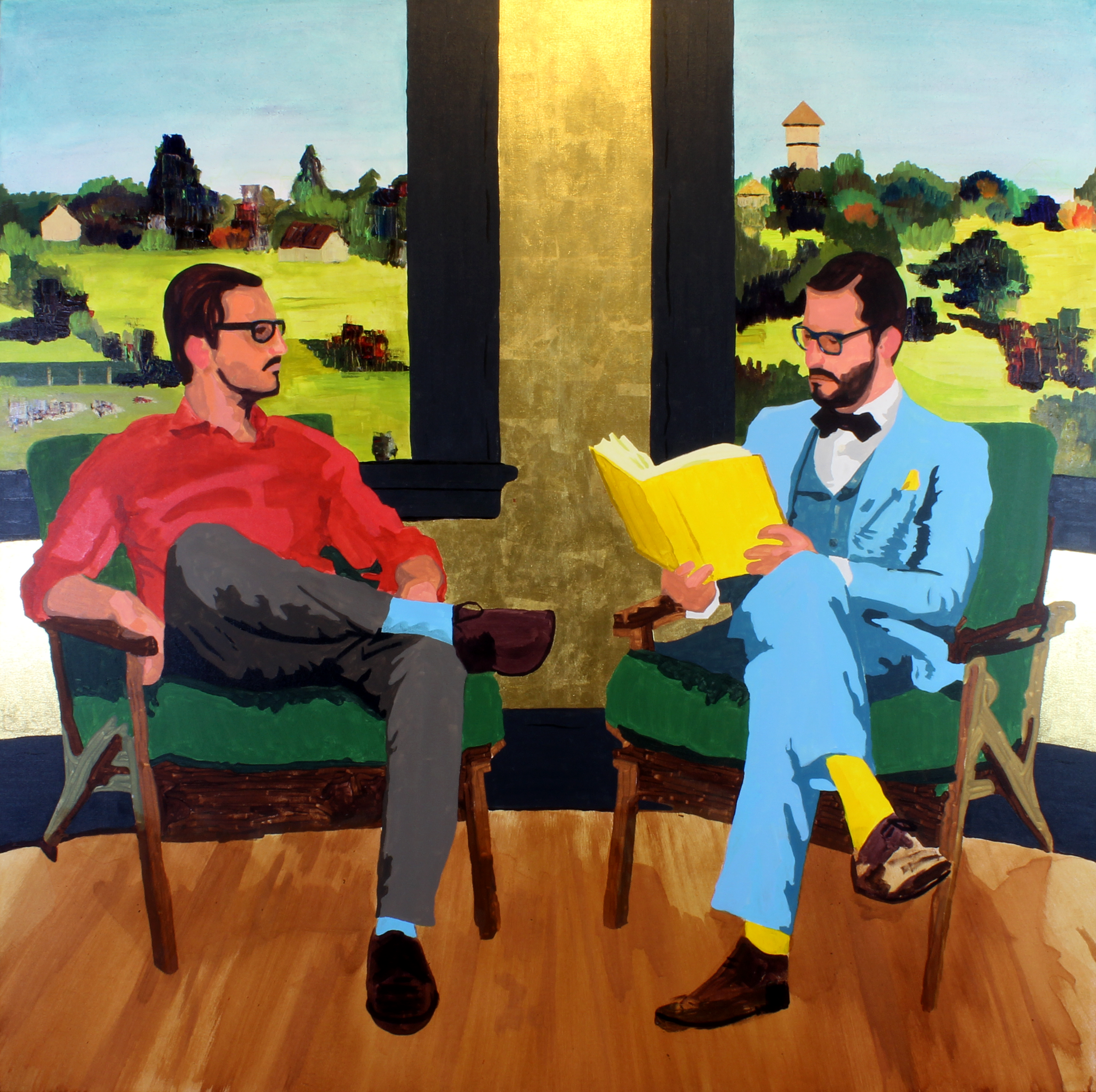 Private Collection, Chicago - Acrylic and 24k Gold Leaf on Canvas - 60" x 60" - 2013