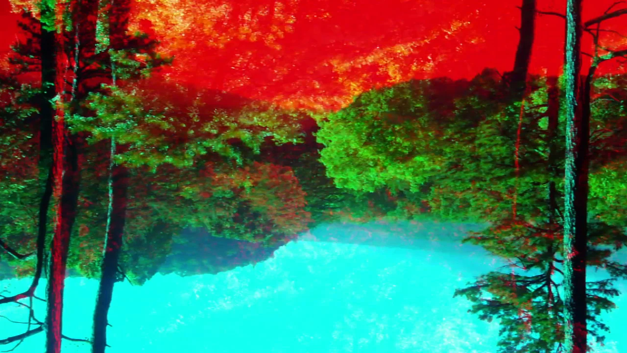 Tim Geraghty's Something Might Happen (2014) features multiple layers of 3D imagery