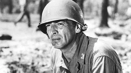 Victor Mature (left) as the Greek-American Lt. Pryor