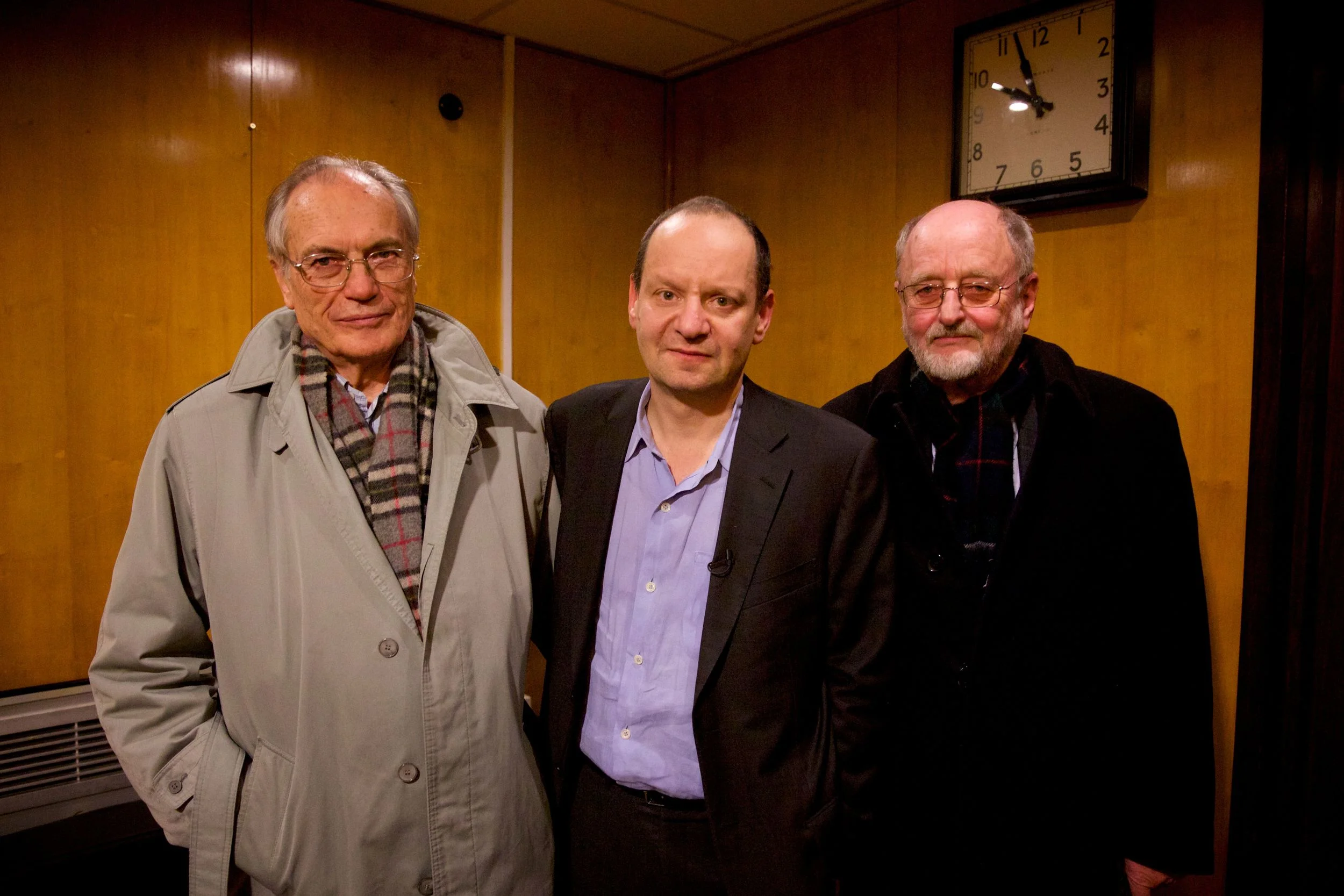 The protagonists of A Nazi Legacy (left to right: Horst von Wächter, Philippe Sands, Niklas Frank).