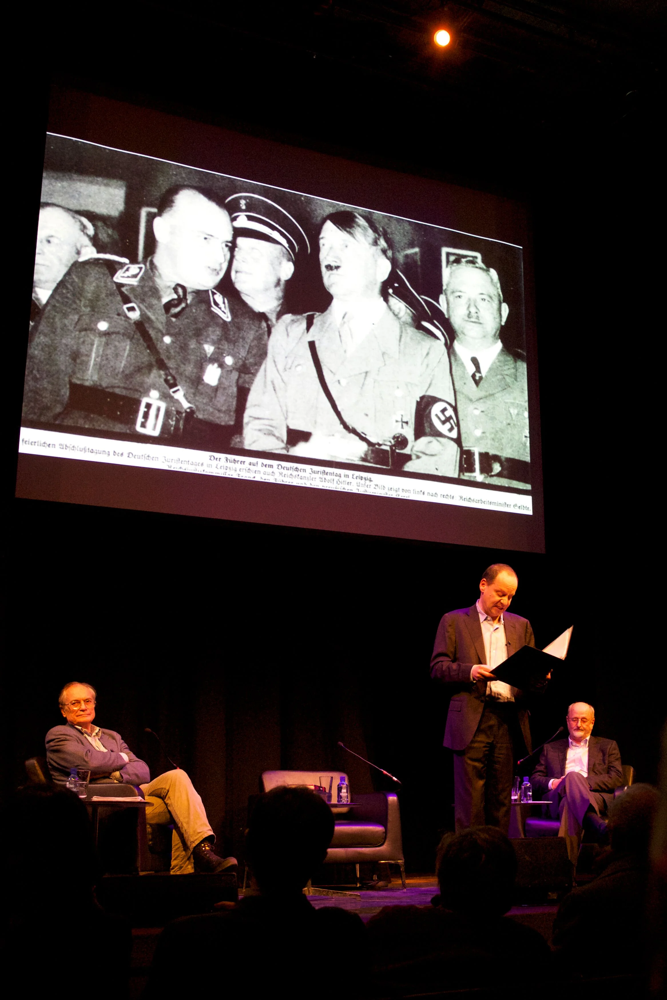 Hitler’s image looms large over the three protagonists of A Nazi Legacy .