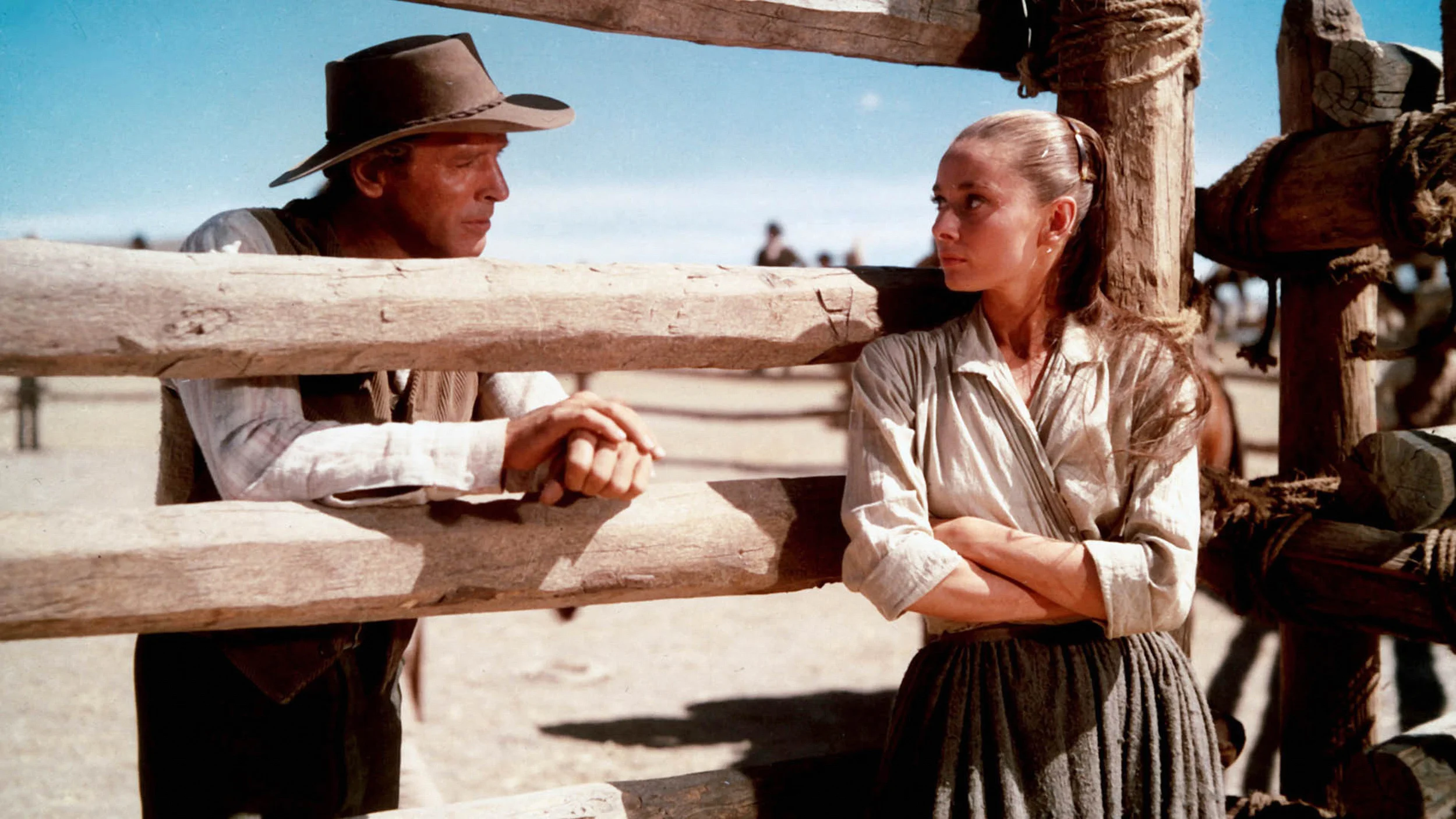 Burt Lancaster and Audrey Hepburn as Ben and his adopted sister Rachel in John Huston's underrated The Unforgiven