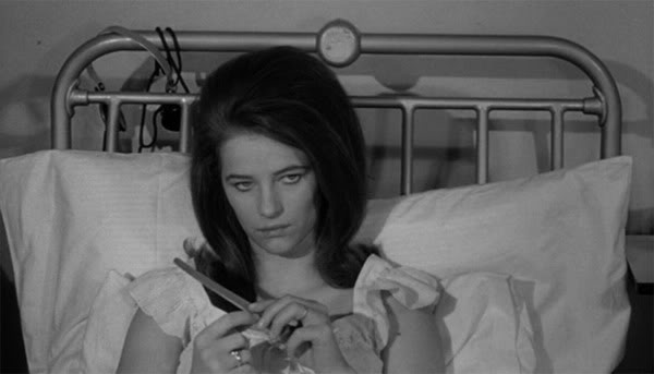 Rampling in one of her very first roles, as Meredith in Georgy Girl