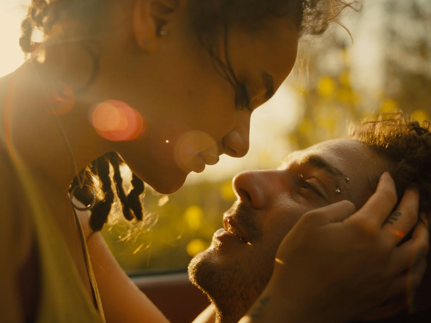 First love: Star (Sasha Lane) falls for Jake (Shia LaBeouf) but is ill-equipped to handle such intense emotion, especially when he pulls away from her.