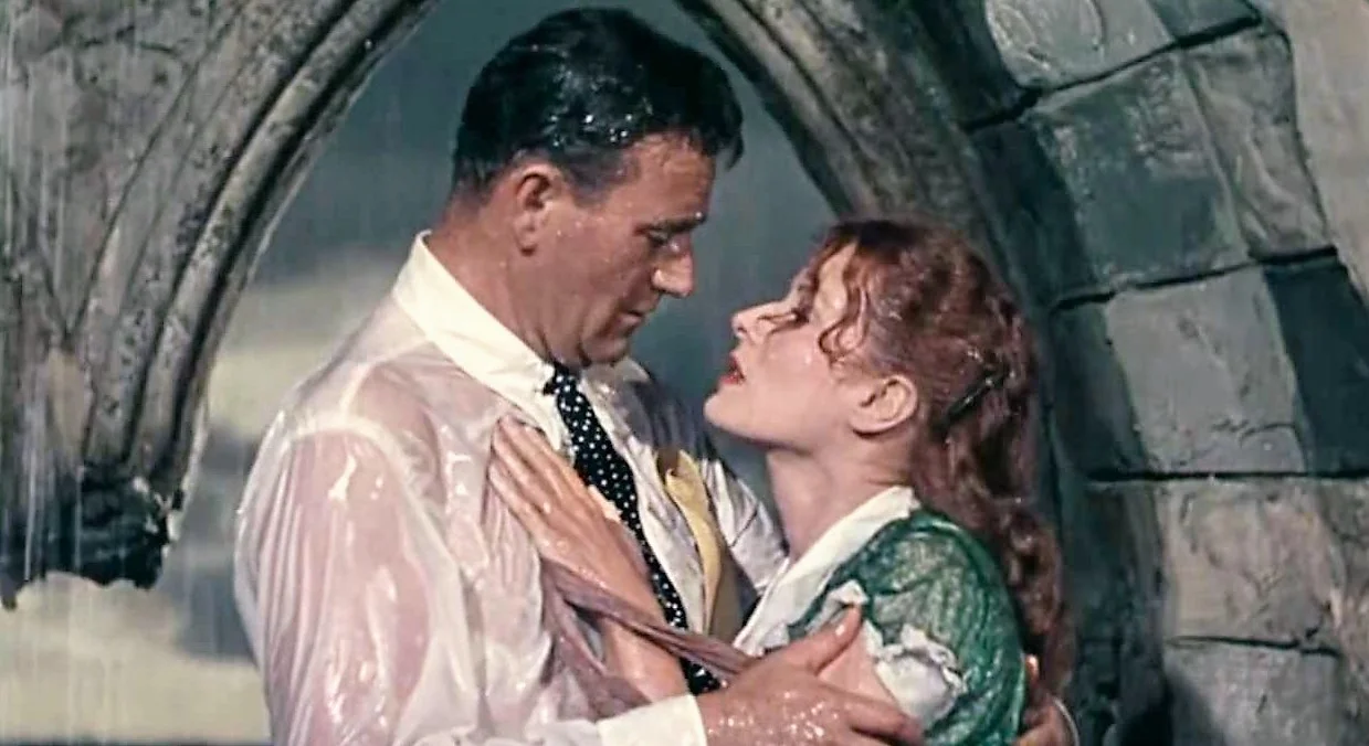 John Wayne and Maureen O’Hara .