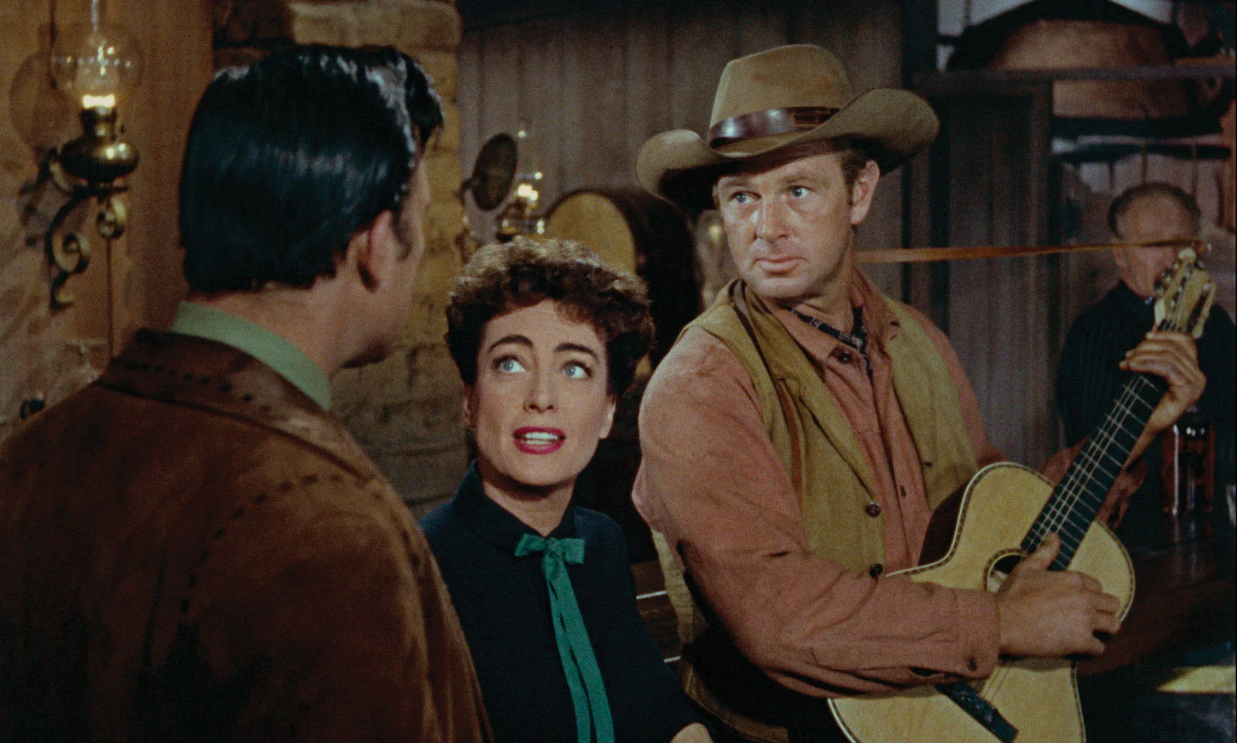 Joan Crawford and Sterling Hayden in Nicholas Ray’s Johnny Guitar (1954).