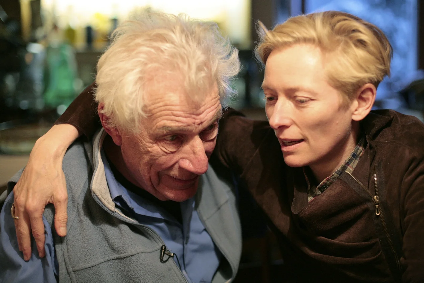 Propped up by Tilda Swinton, John Berger struggles for attention in his own 'portrait' film, The Seasons in Quincy.