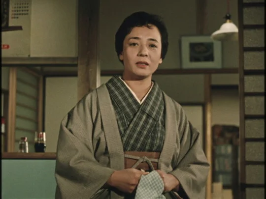 Mrs. Hayashi (Kuniko Miyake) is one of the housewives who regularly engage in gossip with her neighbors.