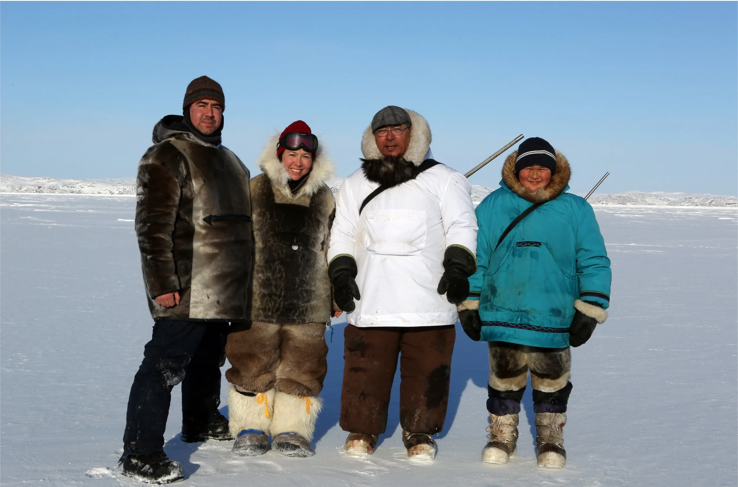 Angry Inuk: Qajaaq Ellsworth, Alethea Arnaquq-Baril, Joannie Ikkidluak, and Isuaqtuq Ikkidluak.