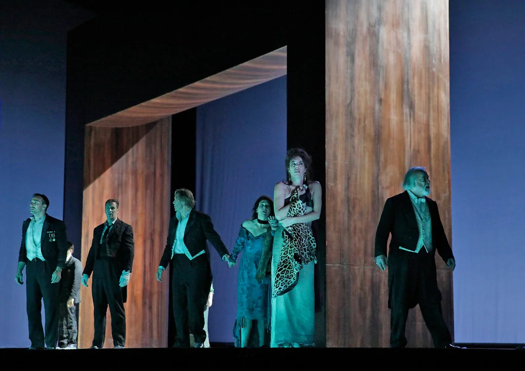 Wealthy dinner guests eventually shrug off their inertia and flee their self-imposed prison in The Exterminating Angel .