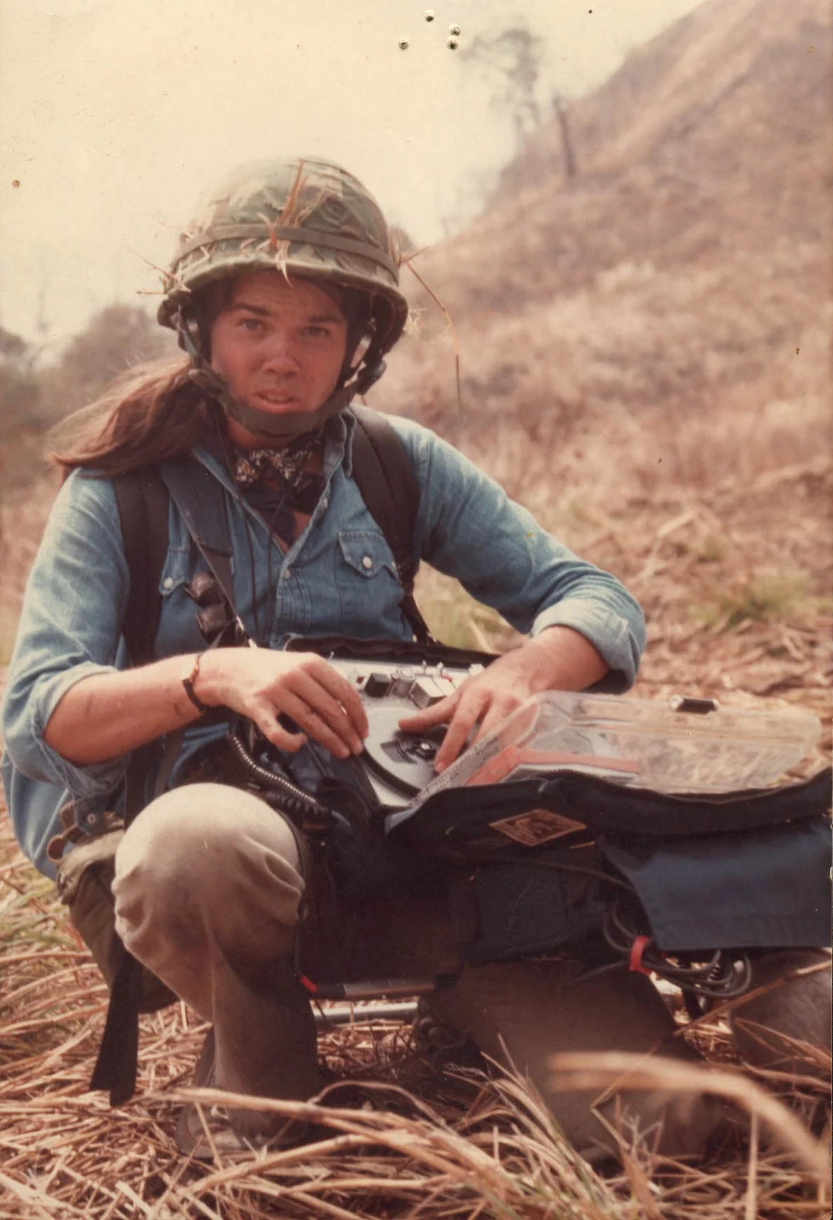 Pamela Yates in 1982 during production of When the Mountains Tremble . Photo by Newton Thomas Sigel.