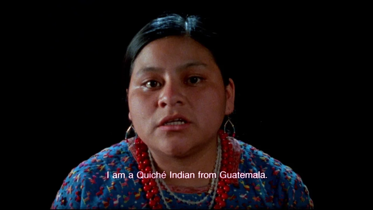 Rigoberta Menchú in When the Mountains Tremble (1983).
