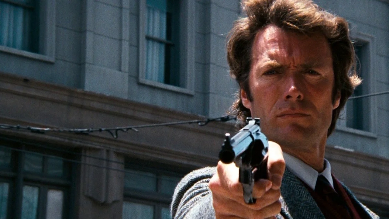 Harry Callahan (Clint Eastwood) in Dirty Harry (1971).