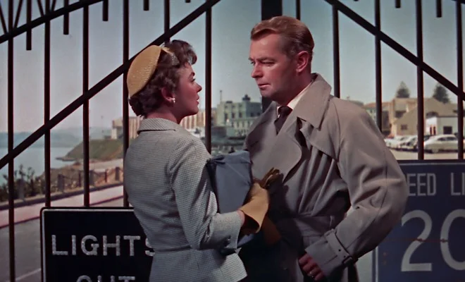 Rollins may be released from San Quentin, but he is still imprisoned in an ambivalent relationship with the wife he thinks betrayed him (Joanne Dru).