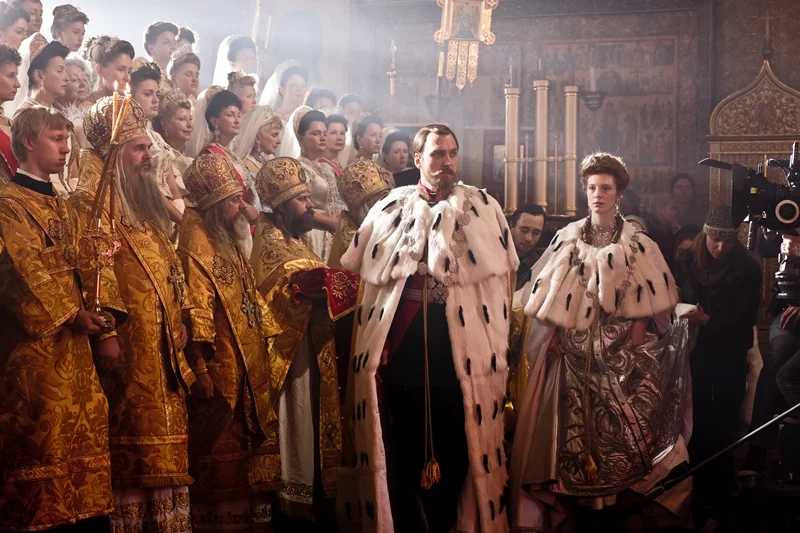 Religious protests and a firebombing preceded the release of Mathilde , a lushly designed melodrama about the affair between future Czar Nicholas II and a ballerina.