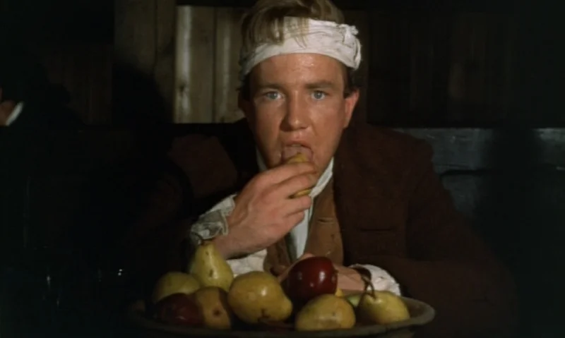 In perhaps the film's most infamous scene, Tom (Albert Finney) dines on a feast as foreplay.