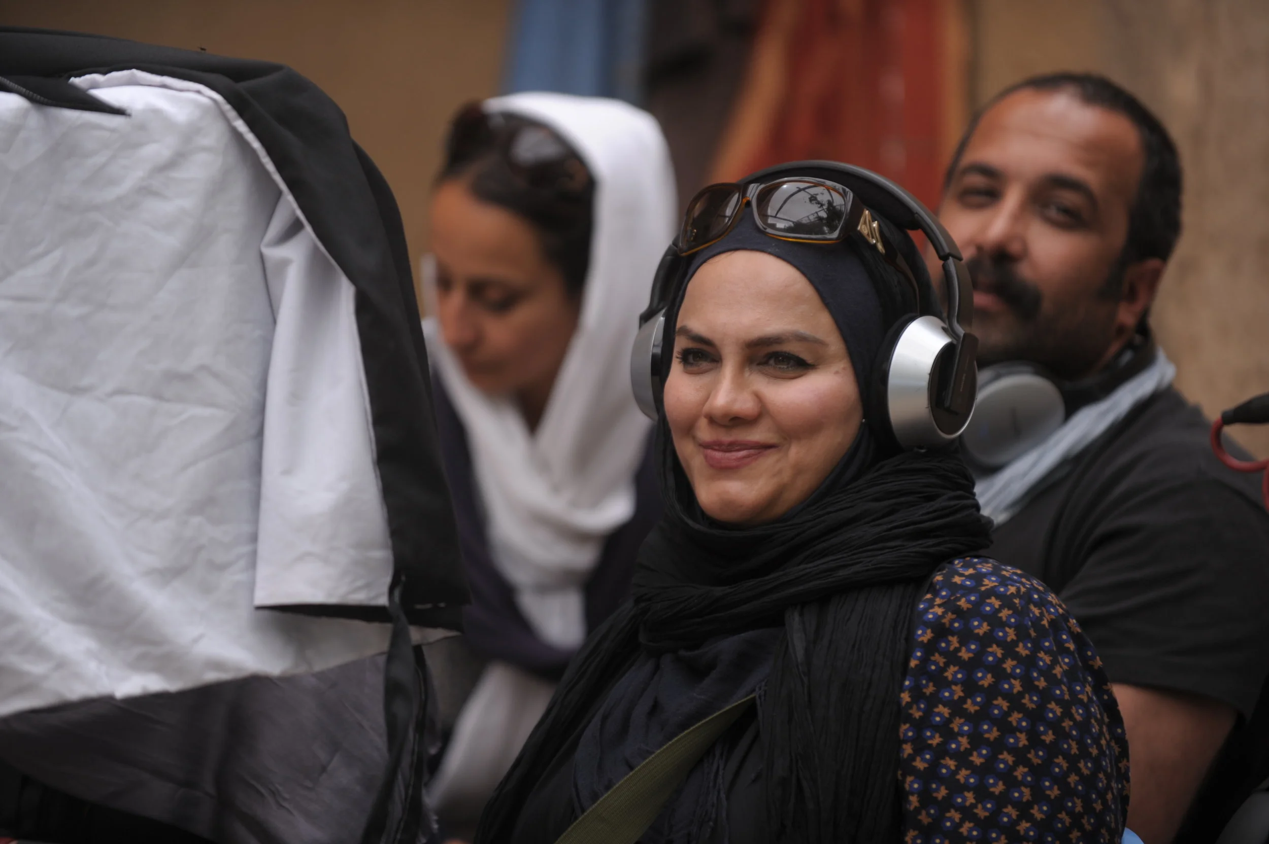 Narges Abyar on the set of her third film, Breath . 