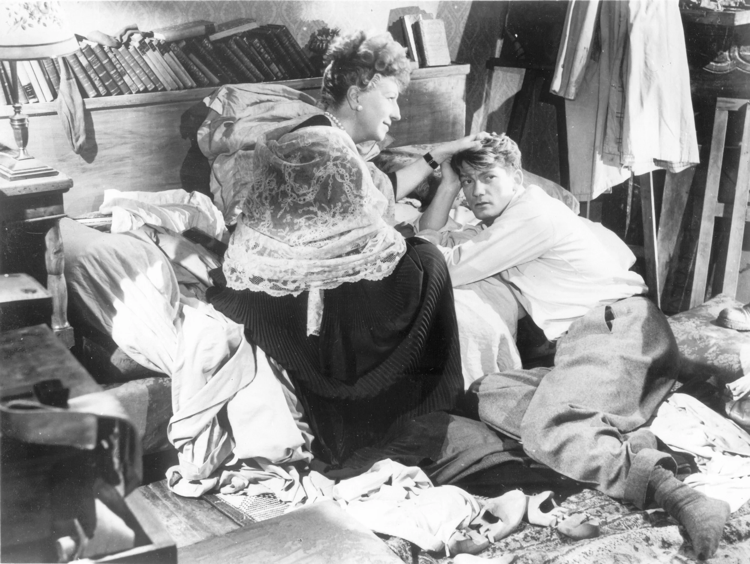 Gabrielle Dorziat as Aunt Leo and Jean Marais as Michel. Photo courtesy of Photofest.