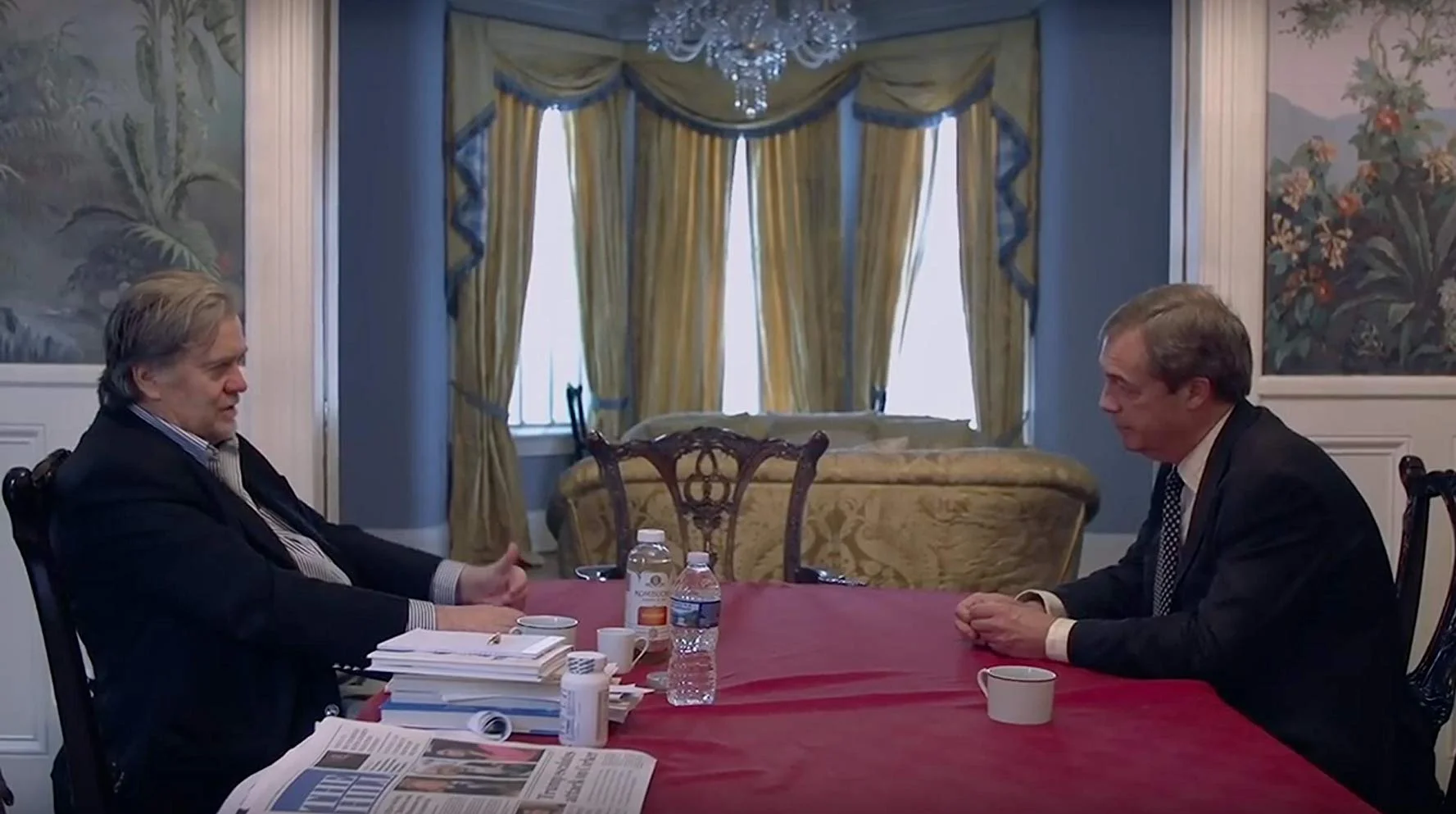 Bannon and Brexit architect Nigel Farage.
