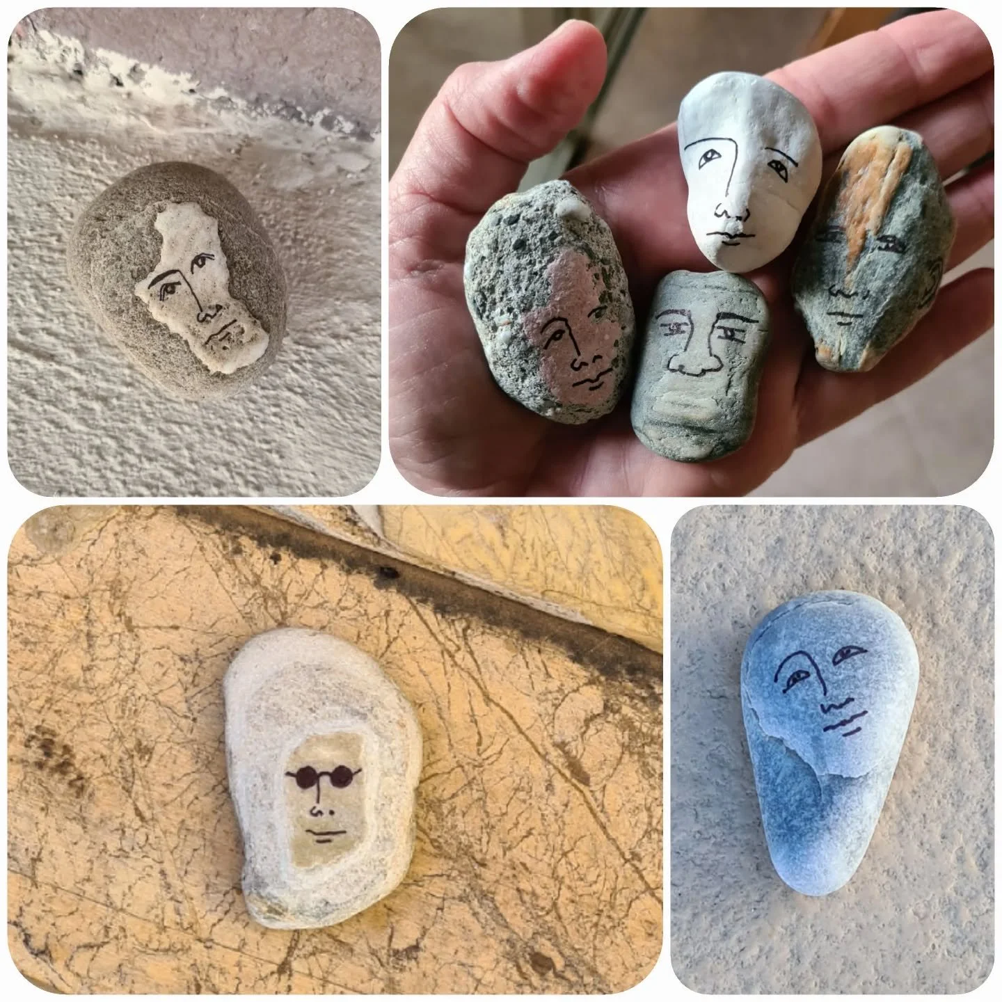 These and many more.....spread around Almu&ntilde;&eacute;car this week. Did you find one?😘
#stone #spain #pebbledbeach #marker #figurative #sculpture #art #face #head #oneofakind #konstiharryda #svenskakonstnarsforbundet
