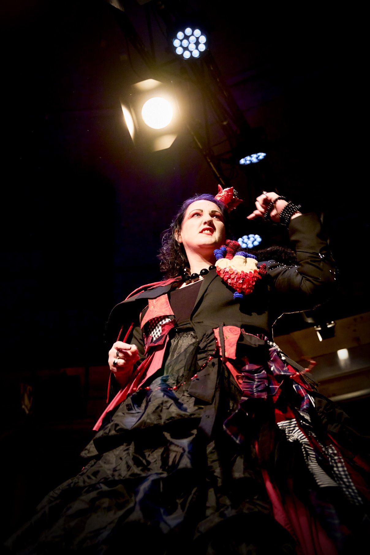   Costume for Some Kind of Magic show by Castlemaine Fringe at Castlemaine Festival 2026 (this photo by Craig Gaston). Category required reuse of materials/discarded clothing.    