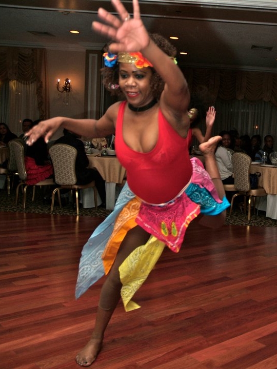  Mikerline Pierre, performing Rara, director of her eponymous Haitian dance company 