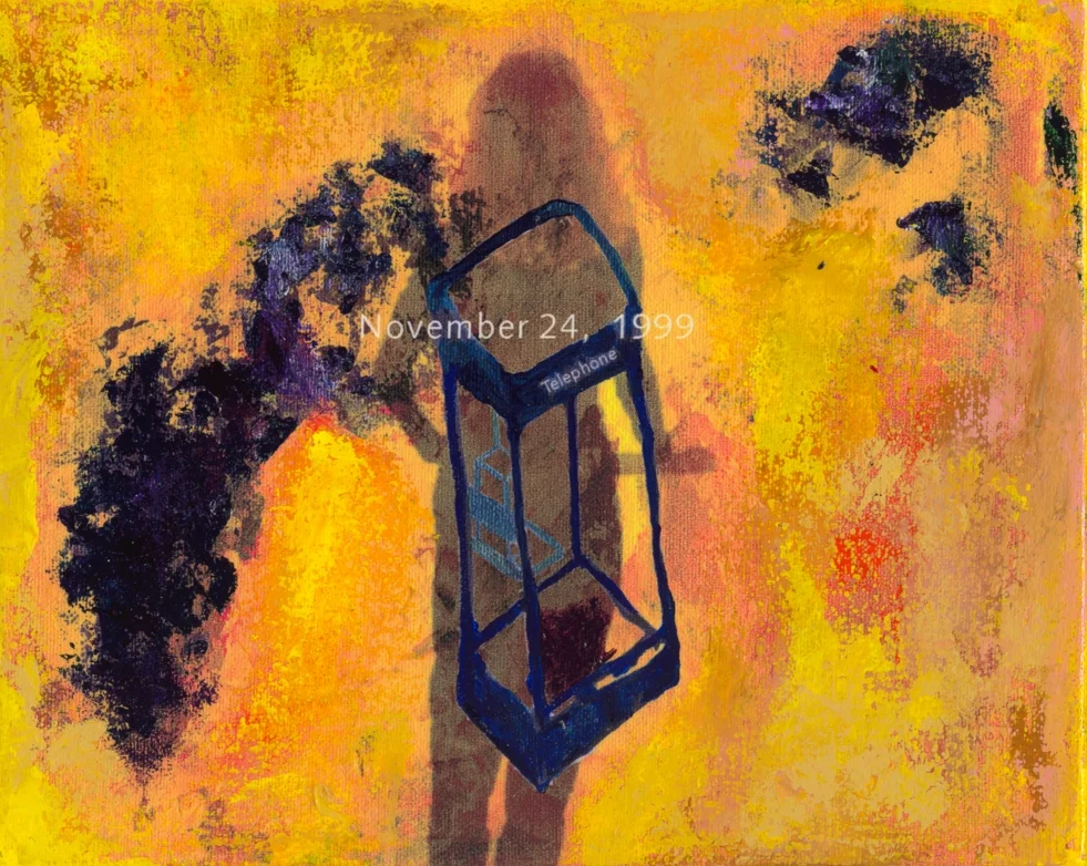 November 24, 1999, 2005, digital print and acrylic on canvas, 20 x 25 cm