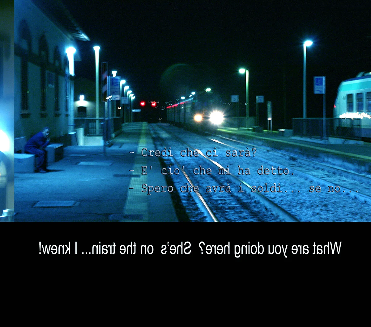 Le train de Cortona, 2008, Duraclear photographic print, 44 x 51 cm