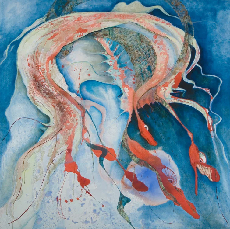 Medusa/Meduse: mixed media 48” x 48” 2009
