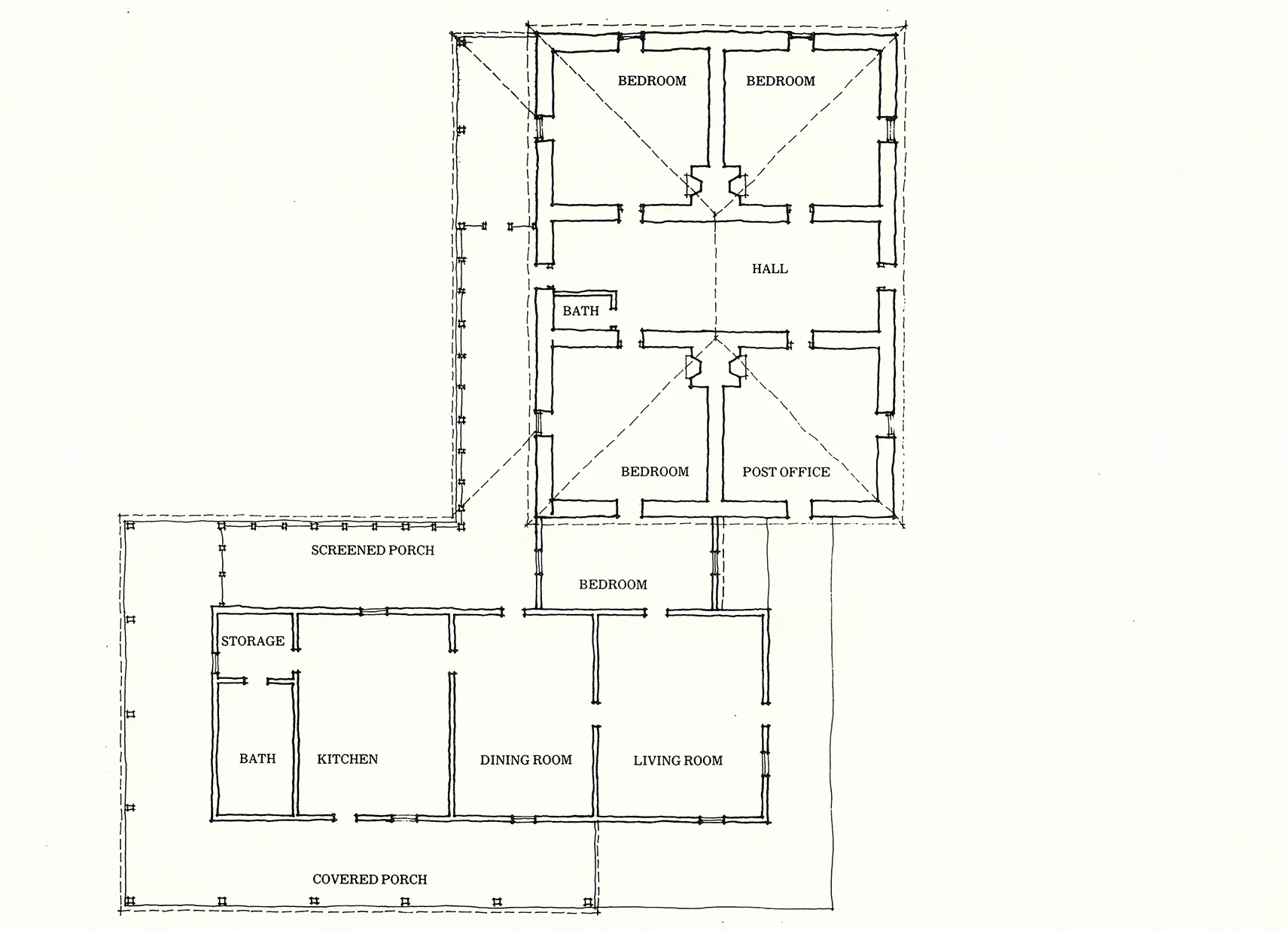 FLOOR PLAN OF THE RIGGS HOME RANCH