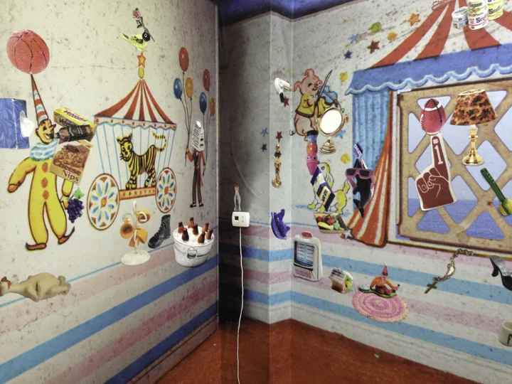 Emergence of Your Conscious Life Installation view from Seal The Deal Wall Mural with Magnets October 28 – December 2, 2017 Civilian Art Projects