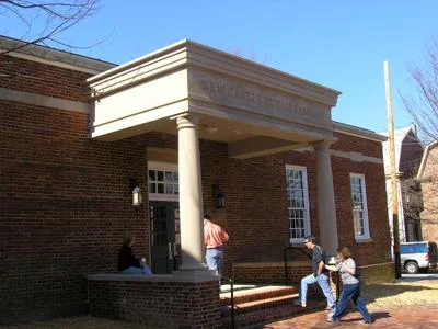 Reading and Signing at New Castle Public Library