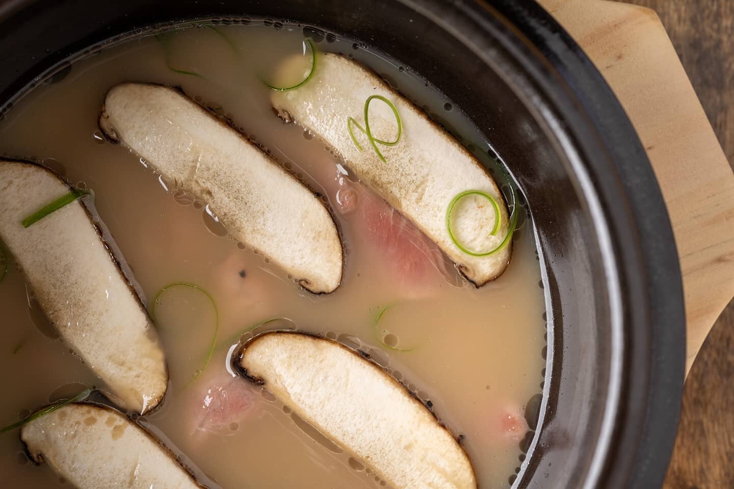 This might be one of the most comforting courses on our latest tasting menu. &thinsp;
&thinsp;
Our seolleongtang course is a beautiful bone broth that cooks over 4 days that is served with poached ribeye, shitake mushrooms and scallions. &thinsp;
&th