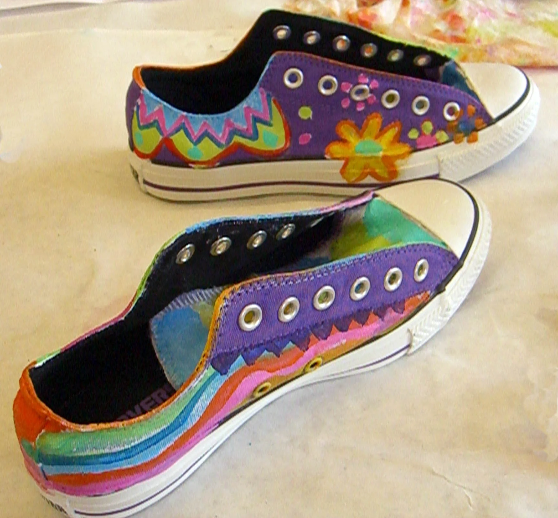 Painted Sneakers