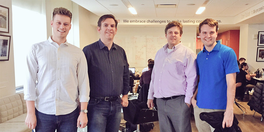 From left to right: Kyle Martin, Matt Mason, Charles Prettyman, Timon Hazell