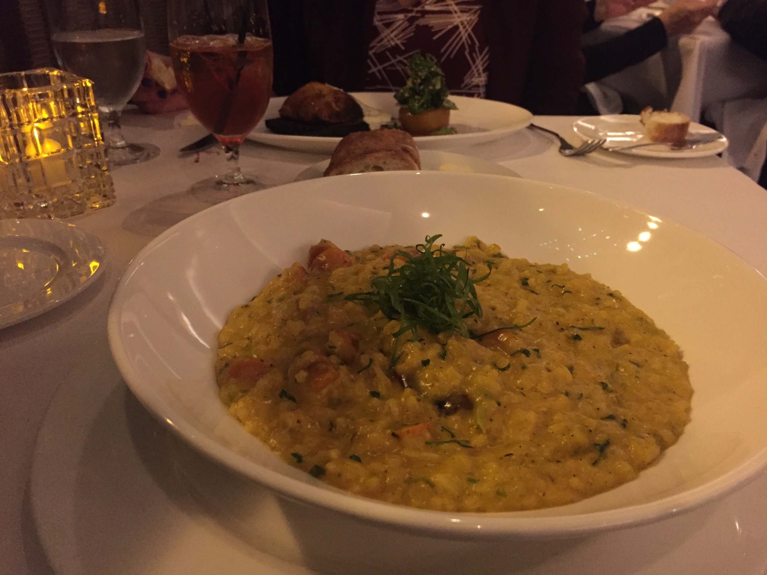 Carrot risotto at the Heathman