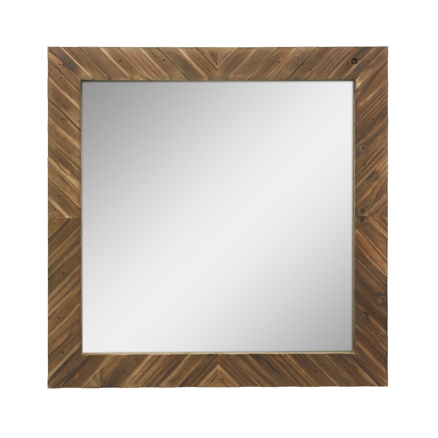 Wood Chevron Mirror - $49.28