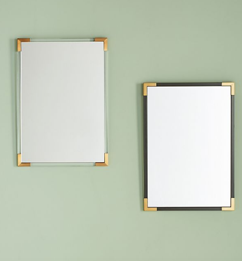 Brass Capped Mirror - $598