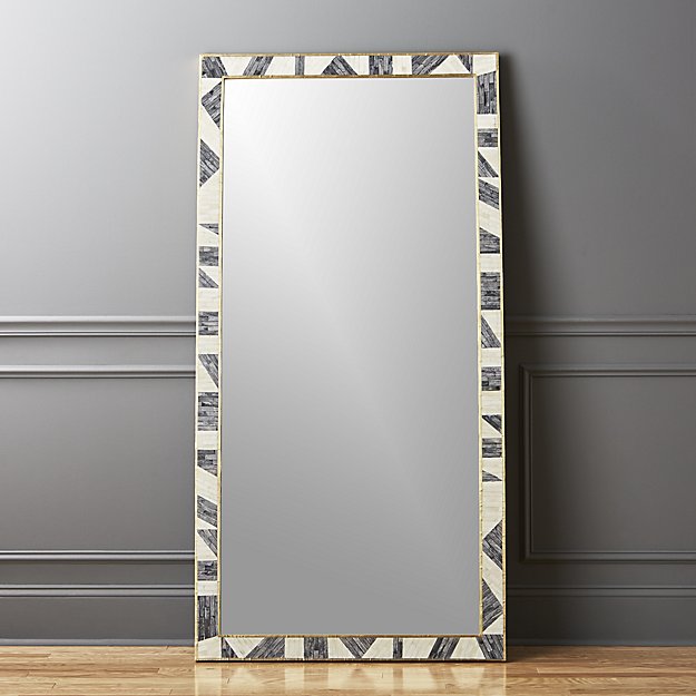 Grace Bone Inlay Floor Mirror - $699