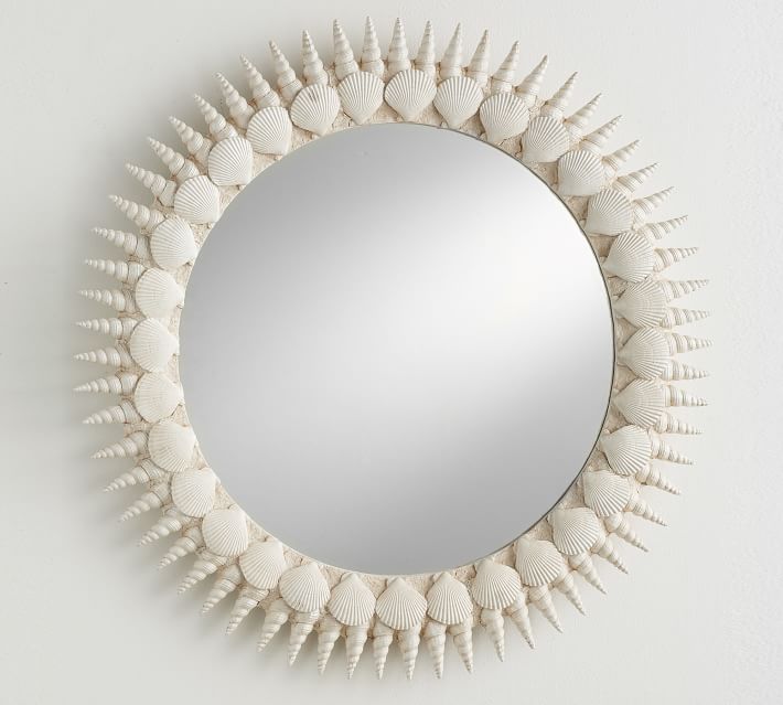 Lily Pulitzer Round Shell Mirror - $249