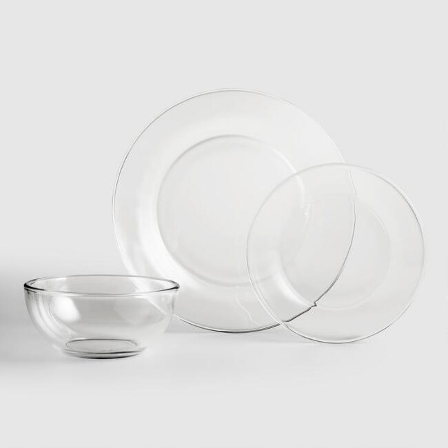 Glass Moderno Dinnerware Set - World Market