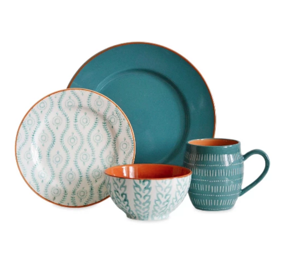 Tangiers Turquoise Dinnerware Set - Target