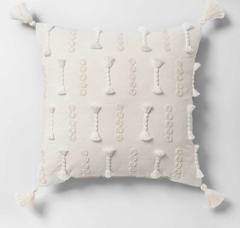 Yarn Applique Throw Pillow - $24.99