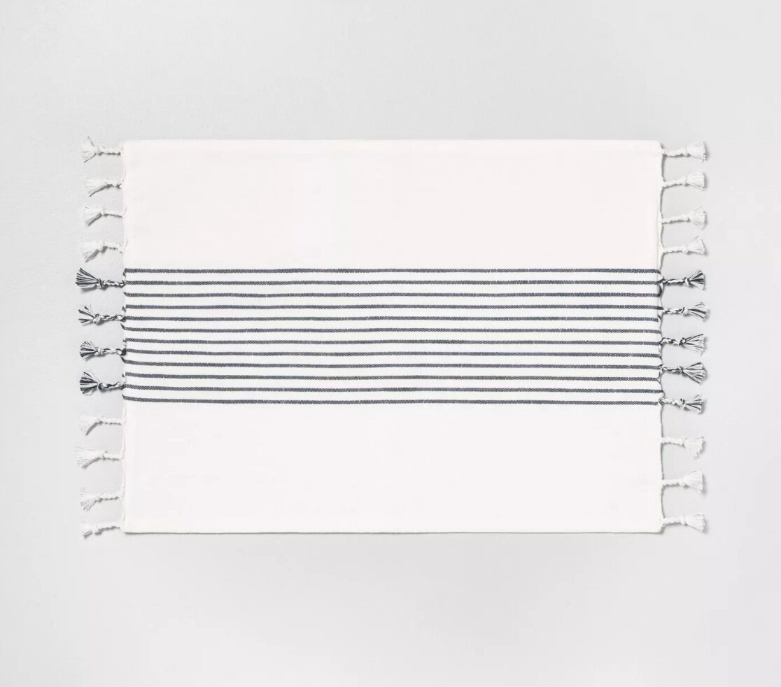 Knotted Fringe Striped Placemat - $4.99
