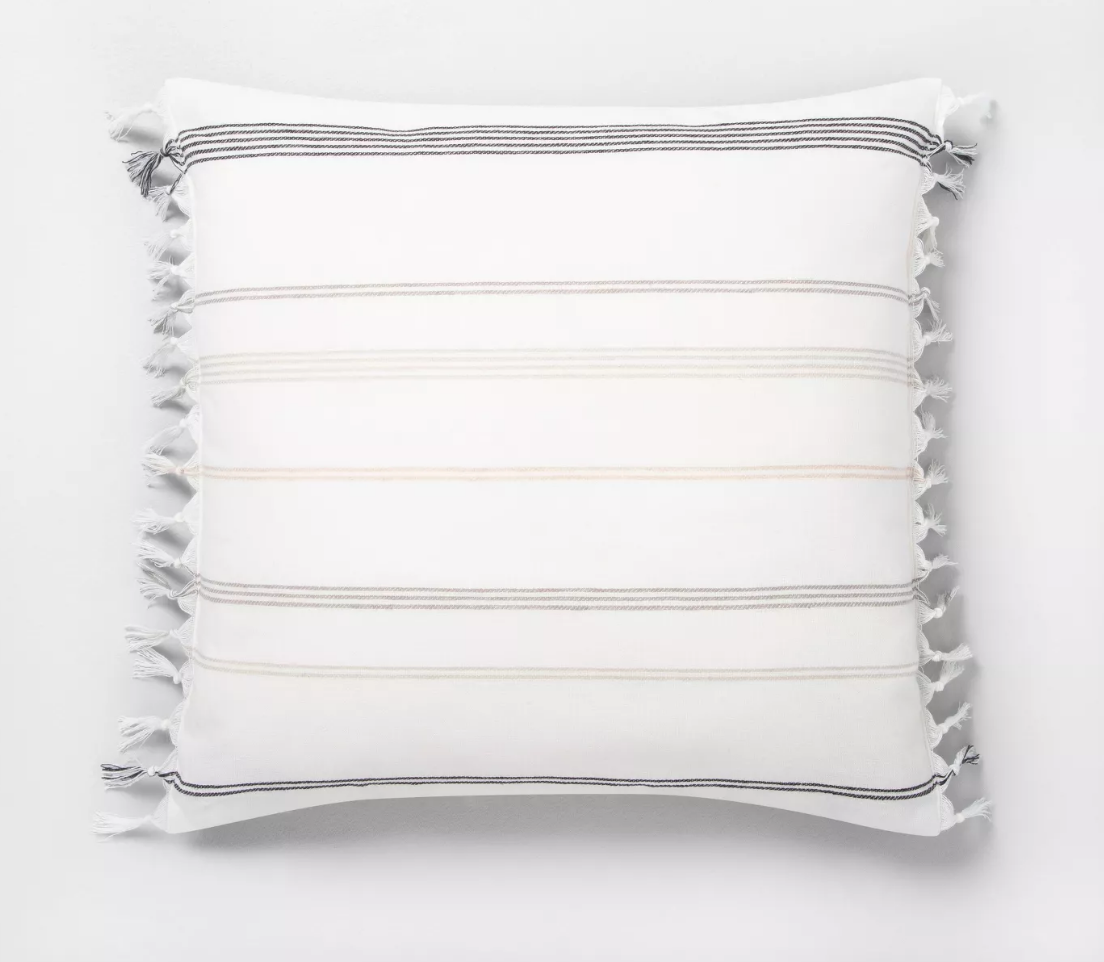 Knotted Fringe Throw Pillow - $19.99