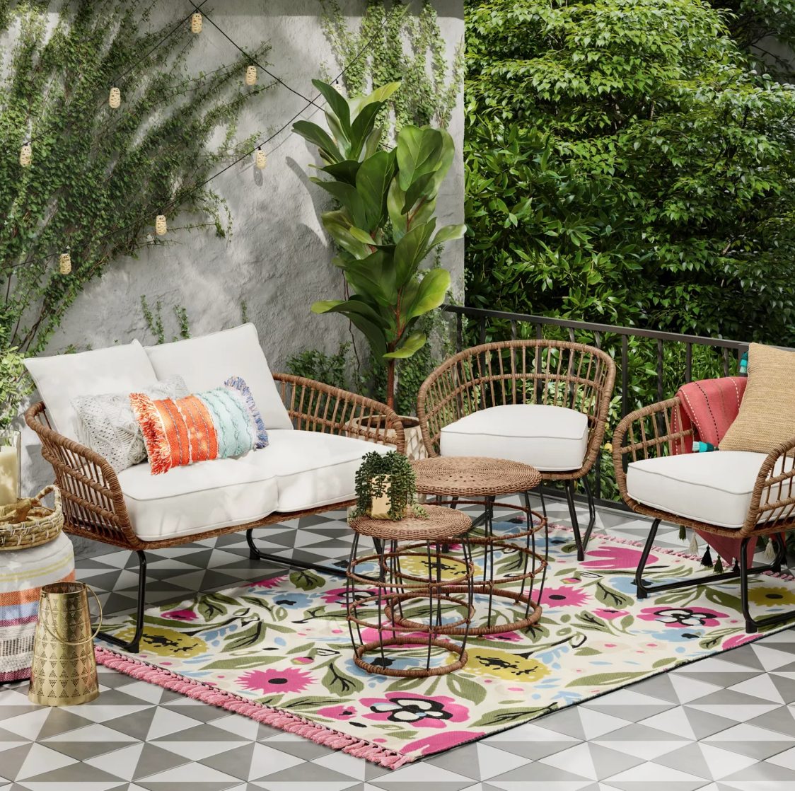 Furniture Set Target Wicker Cushions Target Wicker Patio Set