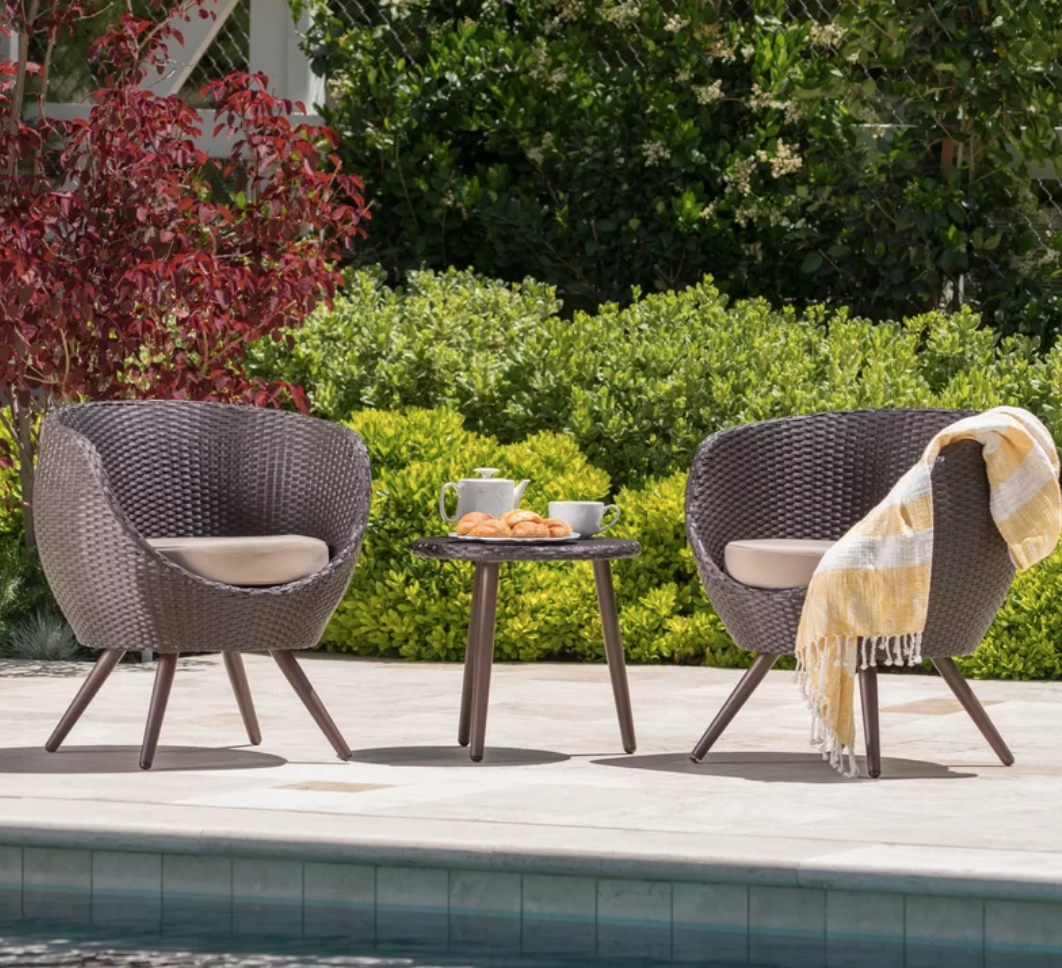 latigo 3 piece rattan patio set