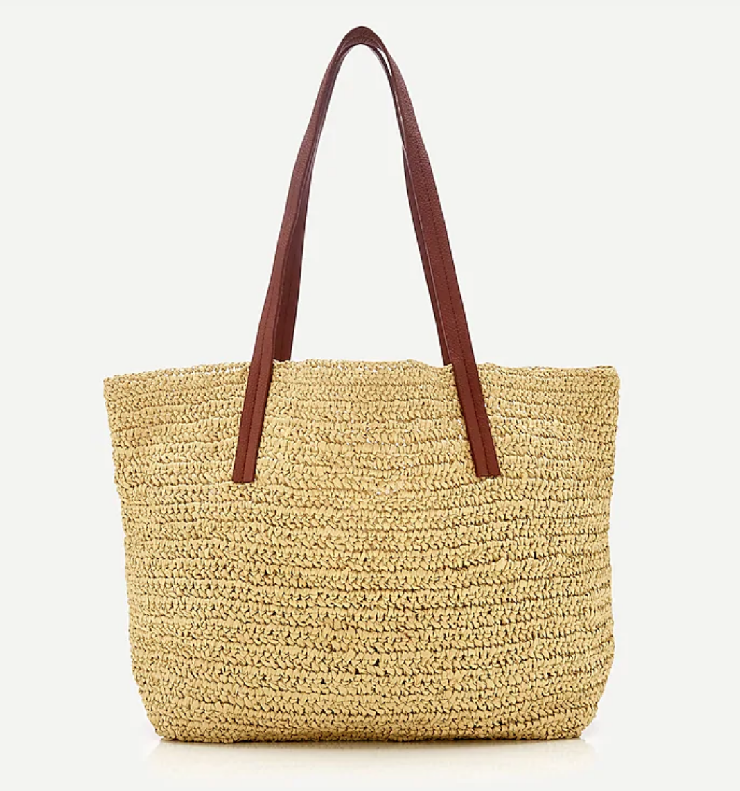 Woven market tote - $79.50 from J Crew